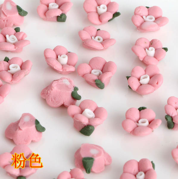 3/5/6/8/10/12/15mm 5 folhas flores cerâmicas DIY acessórios de beleza móvel