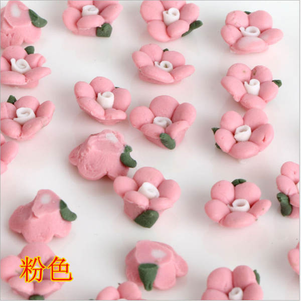 3/5/6/8/10/12/15mm 5 folhas flores cerâmicas DIY acessórios de beleza móvel