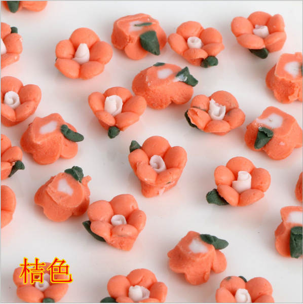 3/5/6/8/10/12/15mm 5 folhas flores cerâmicas DIY acessórios de beleza móvel