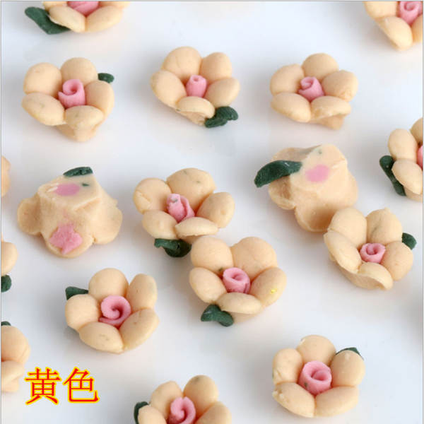 3/5/6/8/10/12/15mm 5 folhas flores cerâmicas DIY acessórios de beleza móvel