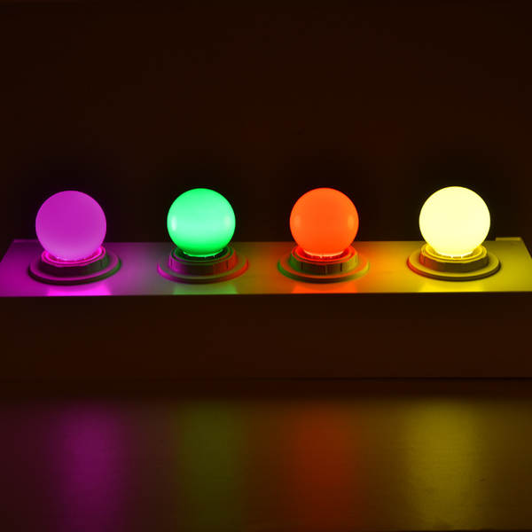 LED de baixa pressão solar decoração pequena bolha colorida 3v 5v 12V 24V 110V lâmpada festiva G45 lâmpada de baixa pressão colorida