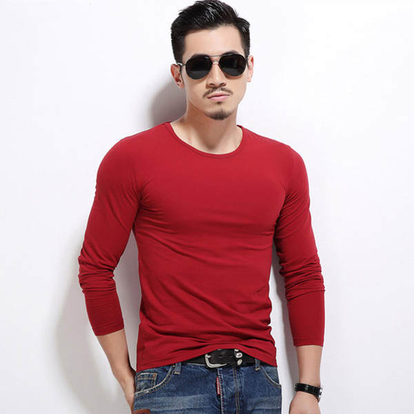 Camiseta longa manga masculina