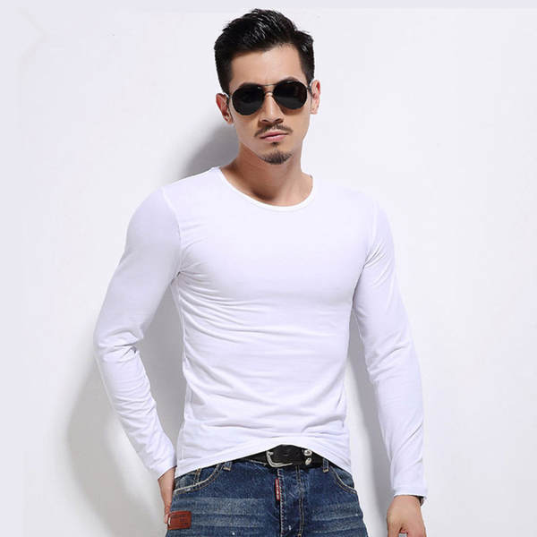 Camiseta longa manga masculina