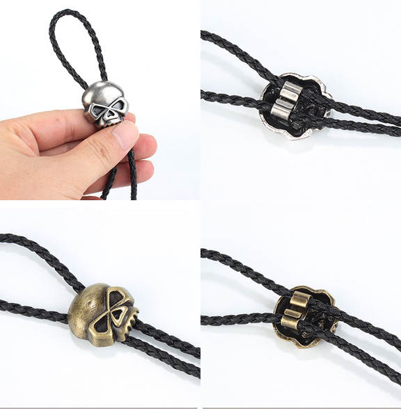 Colar de Caveira em Metal