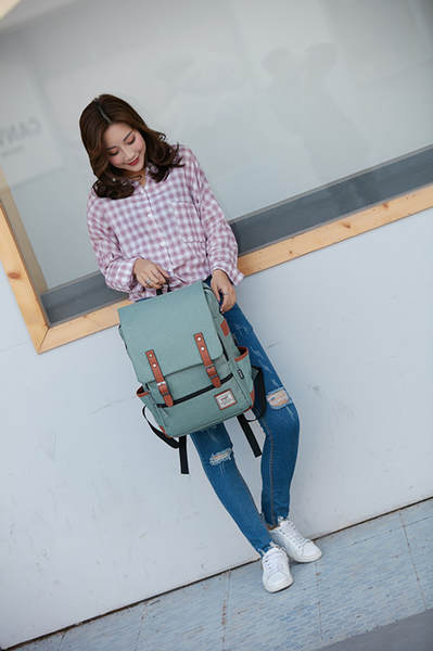 Novo modelo de comércio exterior usb personalidade vintage homens e mulheres veludo exterior grande mochila de viagem mochila de ombros de moda atacado um