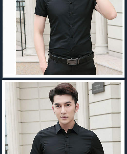 T-shirt masculino profissional nova camisa masculina de pulseira curta camisa branca de negócios camisa masculina fábrica vácuo anúncio atacado
