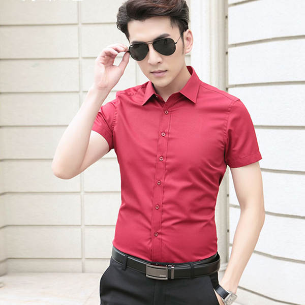 T-shirt masculino profissional nova camisa masculina de pulseira curta camisa branca de negócios camisa masculina fábrica vácuo anúncio atacado