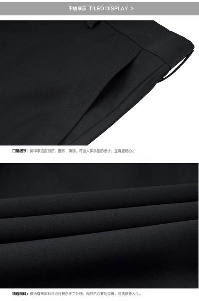 Calça social masculina preta