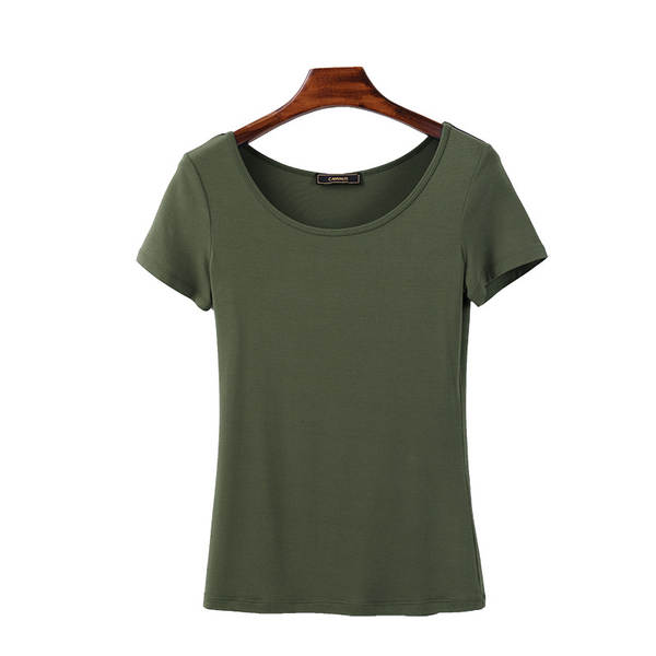 T-shirt feminino de pulso curto para o verão T-shirt feminino K242A