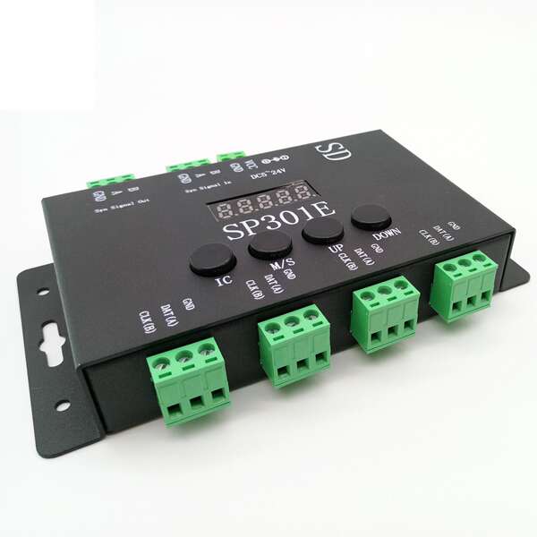 SP301E Controlador de cores LED Controlador de programação de cartão SD Controlador de saída de 4 vias Controlador de cores SD