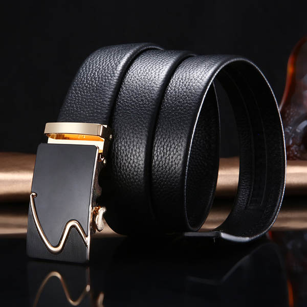 Cinto de couro masculino automático