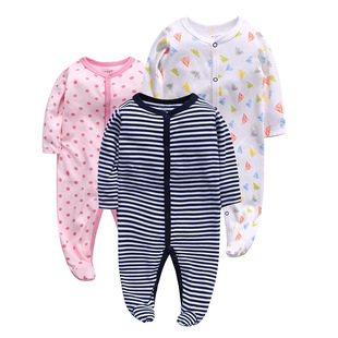 Conjunto de 5 Camisetas de Algodão para Bebê