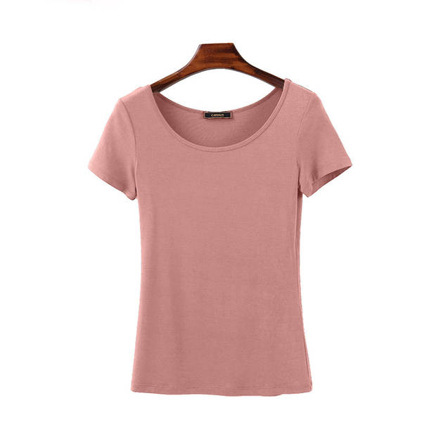 T-shirt feminino de pulso curto para o verão T-shirt feminino K242A
