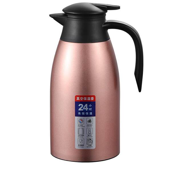 304 tubo de aquecimento de aço inoxidável dupla camada de garrafa de aquecimento a vácuo de grande capacidade tubo de aquecimento de água quente para casa 2L tubo de aquecimento de água transfronteiriço