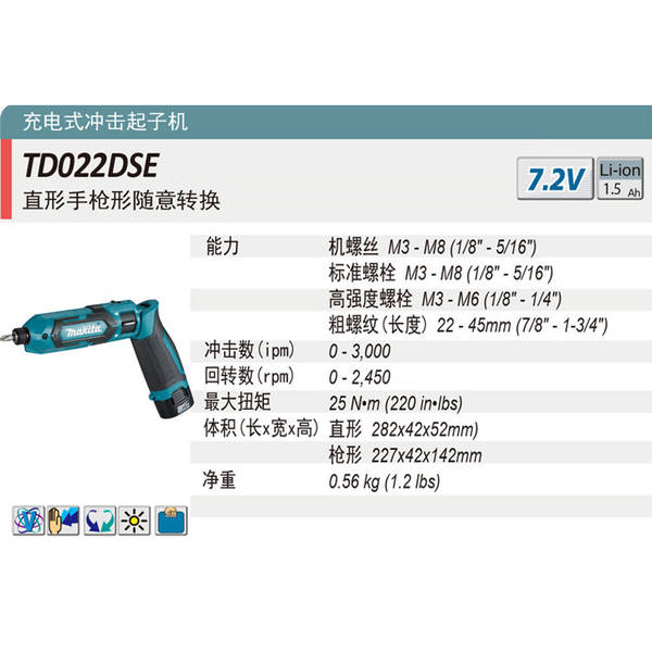 makita PastoreDF012DSE carregador de engrenagem TD022D para uso doméstico de choque elétrico de engrenagem de engrenagem convertida