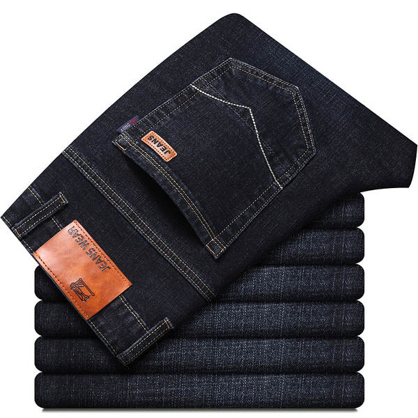 Fabricante de vendas diretas de jeans fina de verão de 2026 para homens de calça reta corpos flexíveis calças de lazer para homens jovens calças
