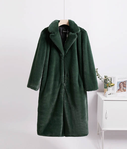 2023 Venda rápida de casacos de couro aumentado tamanho grande tamanho de roupas femininas como casacos de couro de coelho para manter o inverno quente