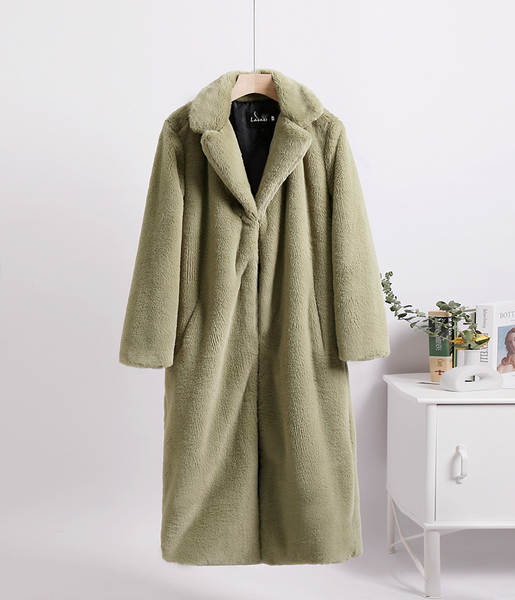 2023 Venda rápida de casacos de couro aumentado tamanho grande tamanho de roupas femininas como casacos de couro de coelho para manter o inverno quente