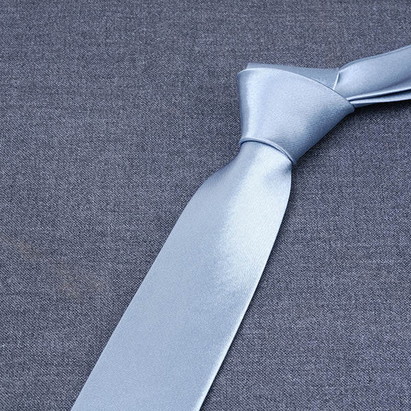 8cm Cravata de grupo Cravata de mão colorida Cravata azul pura masculina Cravata de casamento de negócios monocromática