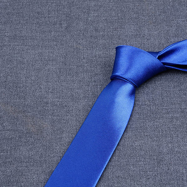 8cm Cravata de grupo Cravata de mão colorida Cravata azul pura masculina Cravata de casamento de negócios monocromática