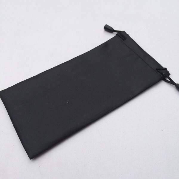 Novo logo impresso bolsa de óculos de sol de cor preta bolsa de celular fabricante atacado bolsa de óculos