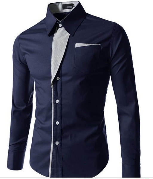 Venda rápida EBAY T-shirts de moda T-shirts de cor masculina T-shirts de mão longa para homens Novas