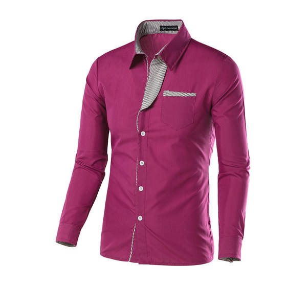 Venda rápida EBAY T-shirts de moda T-shirts de cor masculina T-shirts de mão longa para homens Novas