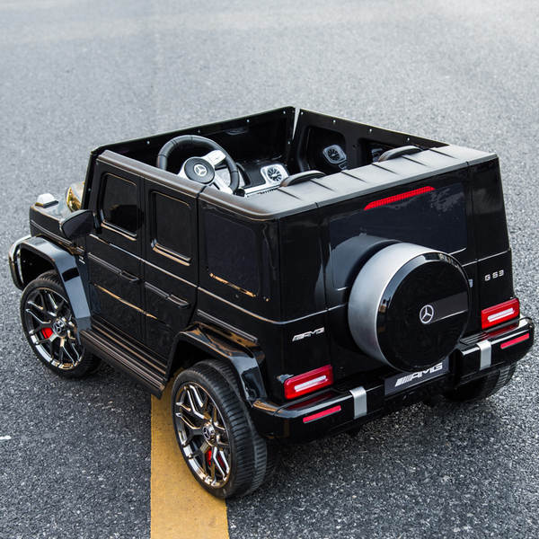 Carro elétrico Mercedes grande g para crianças Carro elétrico de quatro rodas para carregar para homens e meninos, bebês e meninos Carro de brinquedo remoto para duas pessoas