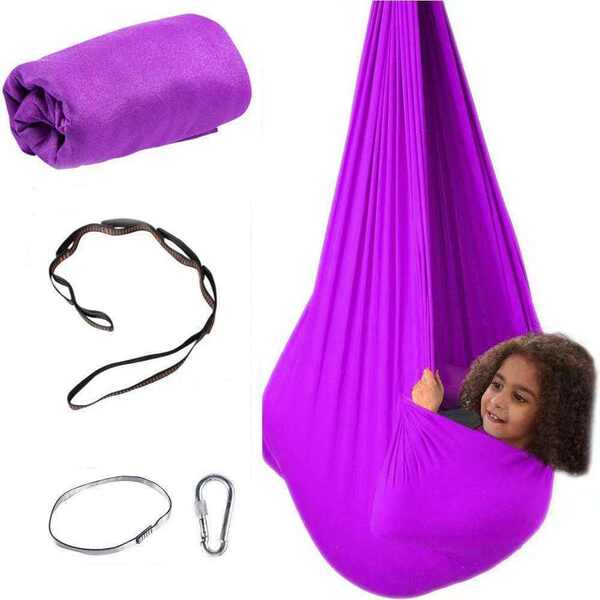 Dupla camada elástica de camas para crianças em casa e fora de casa Yoga de outono no ar Camas de yoga coloridas de tecido elástico de camas fabricante