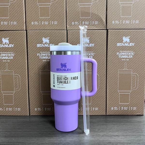 Novo Stanley STANLEY 2a geração 40oz copo de mão dupla camada de aço inoxidável aquecedor refrigerante copo de carro de gelo