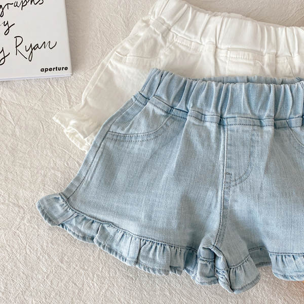 Shorts de jeans para menina