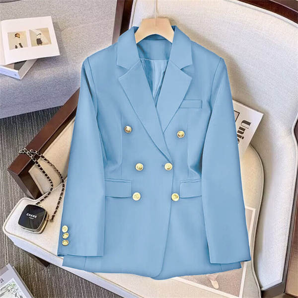 2026 Primavera Outono Nova capa de vestido Coréia Coréia Versão Direita Relaxada Relaxada Moda Humor Deslumbrante Pequeno Vestíbulo