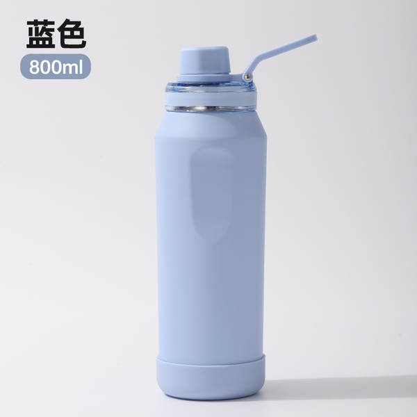 Novo 304 de aço inoxidável aquecedor de xícara de vidro com xícara de silício de cana espacial exterior portátil de esportes