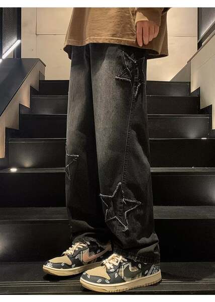 Calça Jeans Masculina Larga Inverno