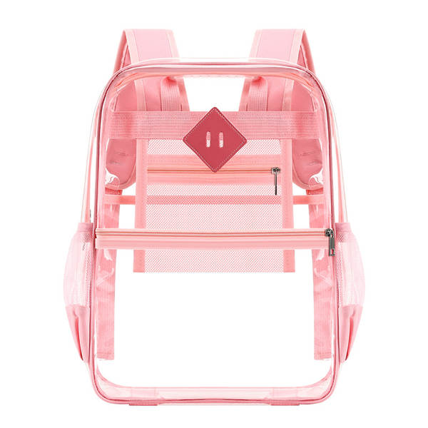 Amazon Transboundary Supply Transparente backpack pvc duplo ombro saco pvc saco grande capacidade saco estudante