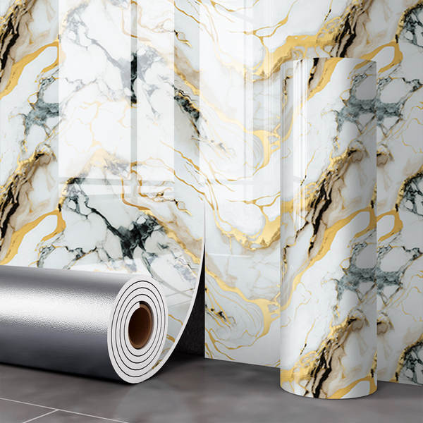 Papel de Parede Autocollante Imitação Mármore