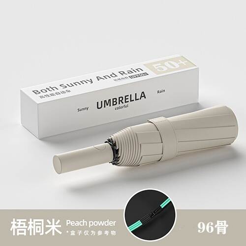 Um guarda-chuva automático masculino reforçado com chuva e chuva dois com um guarda-chuva feminino triplo e um guarda-chuva de sol dobrável