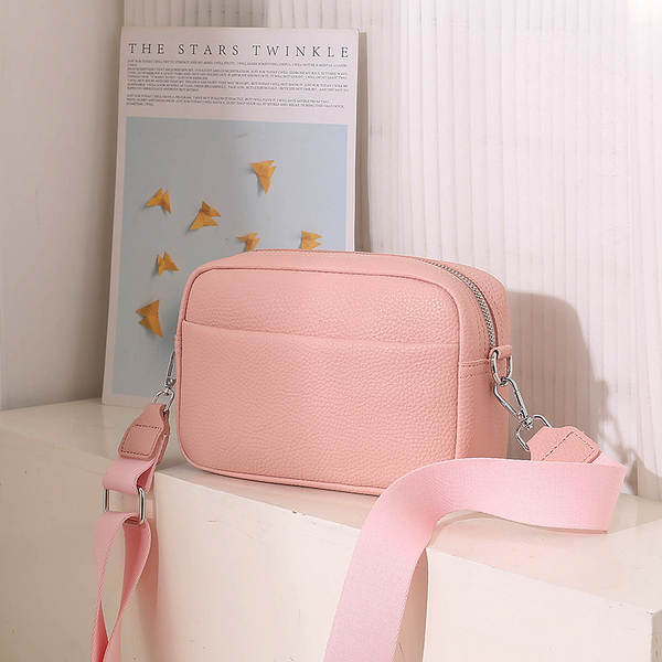 Bolsa feminina de couro PU preta
