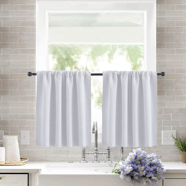 Novas cortinas transfronteiriças de cortinas curtas de alta precisão de cor pura cortinas de cozinha cortinas separadas cortinas de café