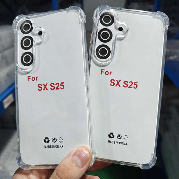 1.5mm transparente quad-angular tubo de ar TPU para Samsung S25/S23/S22