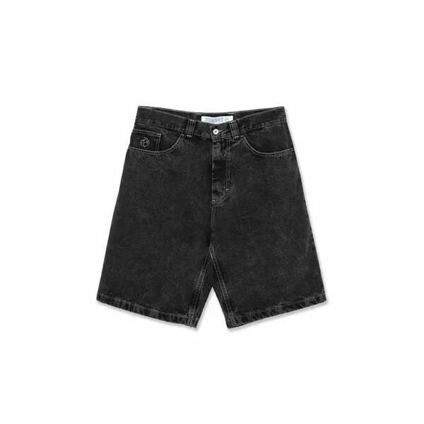 Polar Big Boy jeans Y2K Hip-Hop desenho de desenho animado penteado azul solto jeans homens