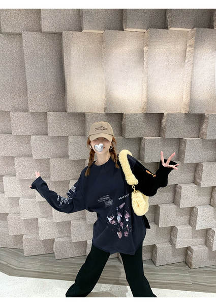 Capítulo 2026 Nova camisa feminina Paris Nova camisa de guarda-chuva T confortável com mangas curtas com mangas longas