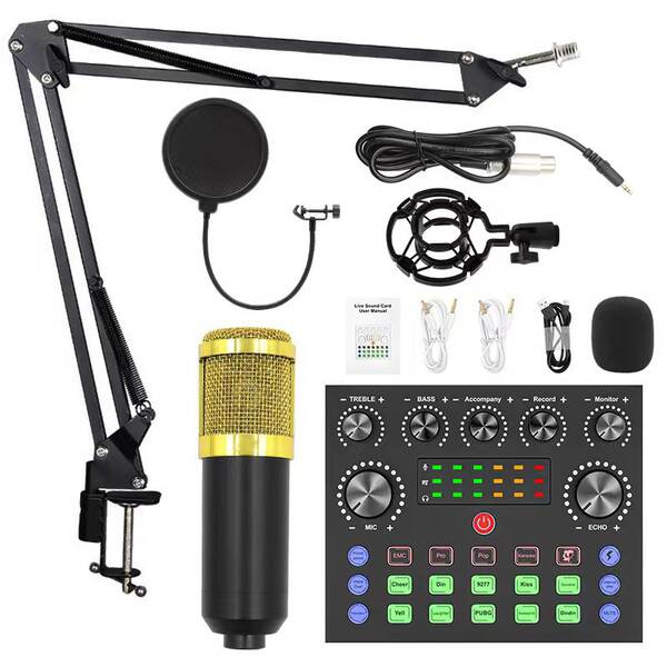 Transfronteiriço BMW 800 microfone v8s cartão de som em inglês computador celular gravação ao vivo completo de equipamentos de podcast