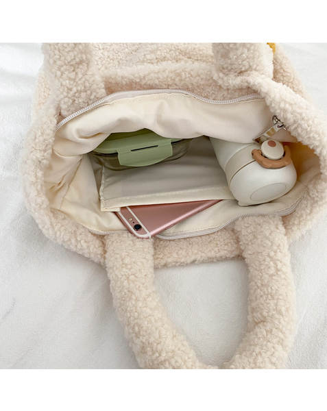 Bolsa de Pelúcia Fofa para Mulher