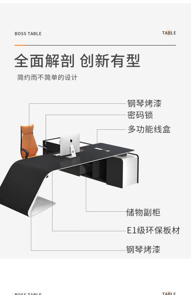 Mesa de Escritório Moderna com Cadeira