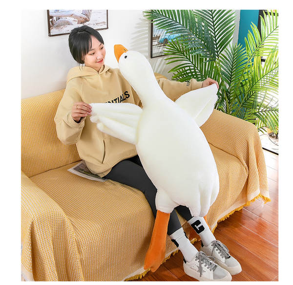 Bicho de Pelúcia de Ganso Branco para Dormir