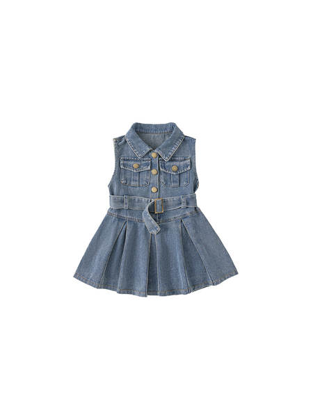 Vestido de menina sem mangas