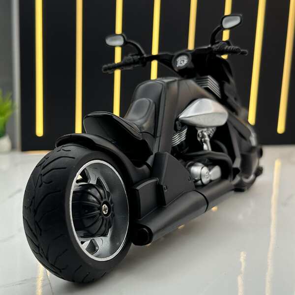 Modelos de automóveis de alumínio 1:12 Yamaha Tirana Motorcycle Voz com brinquedos de luzes de brinquedos de automóveis de música