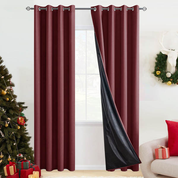 Cortinas de comércio exterior transfronteiriças de tela de tecido da Ásia do Sul totalmente cobertas Amazon temu explosão impermeável cortinas de isolamento puro acabado