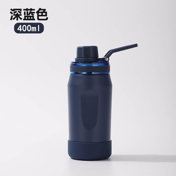 Novo 304 de aço inoxidável aquecedor de xícara de vidro com xícara de silício de cana espacial exterior portátil de esportes